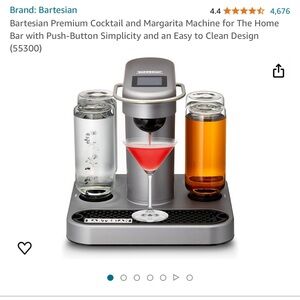 Bartisian Premium Cocktail machine.